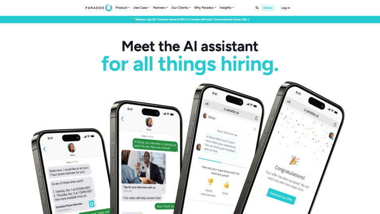 AI Recruitment Software | Paradox | AllAiWebsite