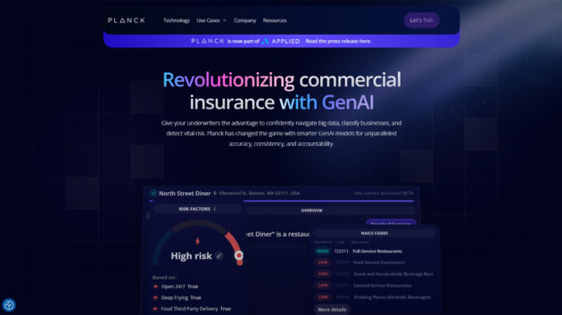 AI Insurance Underwriting | Planck Data | AllAiWebsite