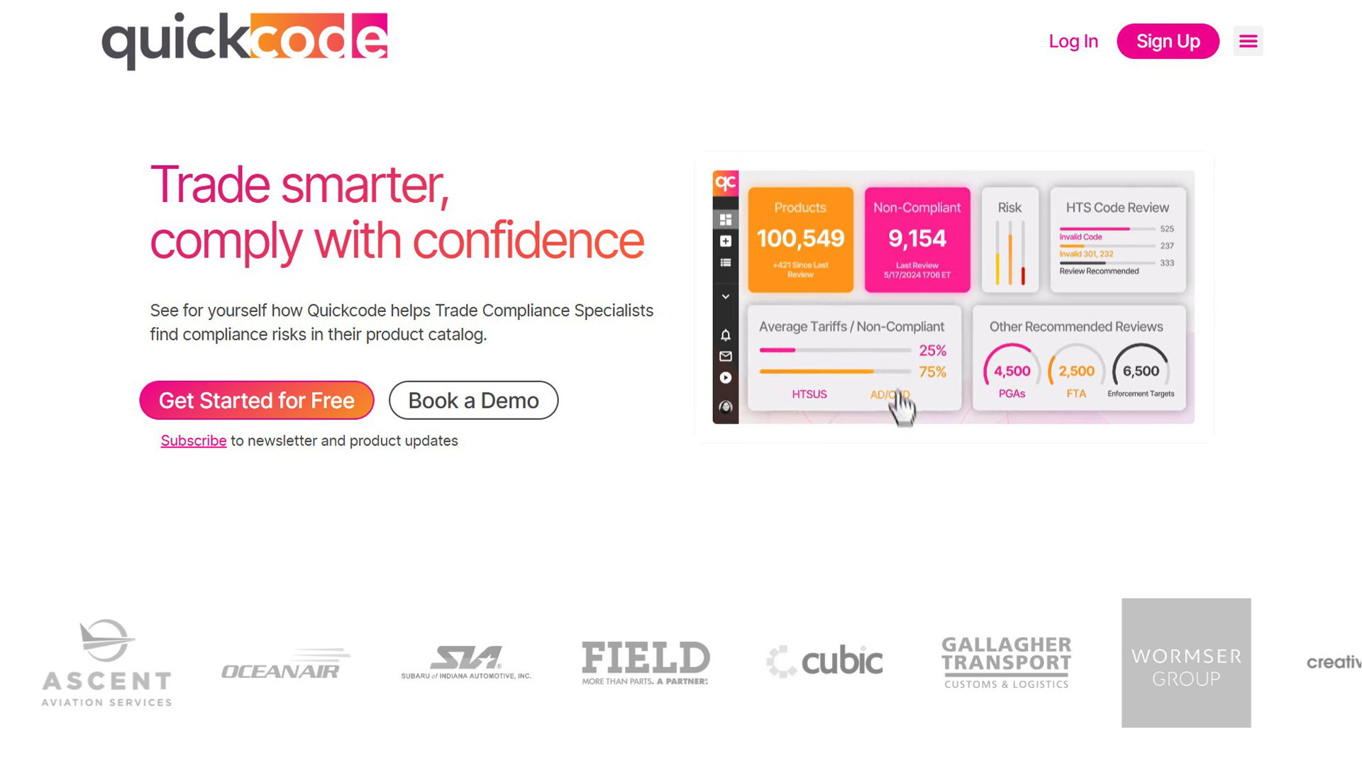AI Trade Compliance | QuickCode AI | AllAiWebsite