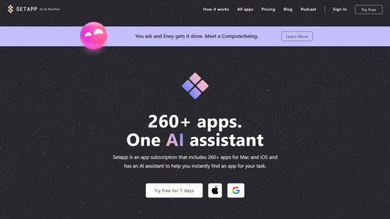 AI App Subscription | Setapp AI | AllAiWebsite