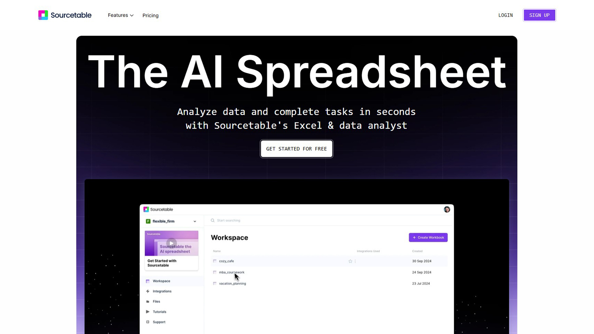 AI Spreadsheet | Sourcetable | AllAiWebsite