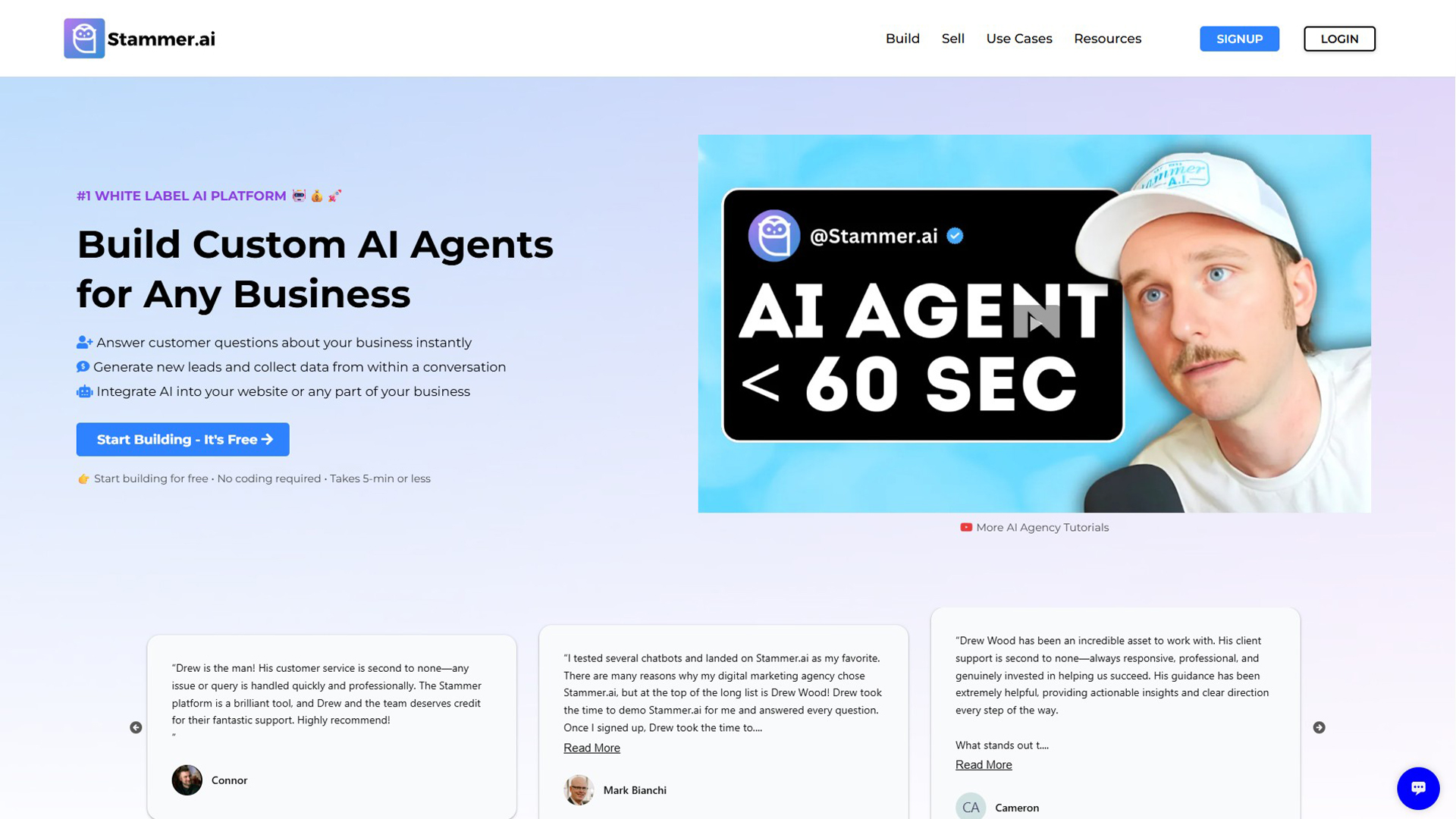 Custom AI Agents | Stammer | AllAiWebsite