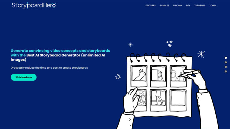 AI Storyboard Generator | StoryboardHero | AllAiWebsite