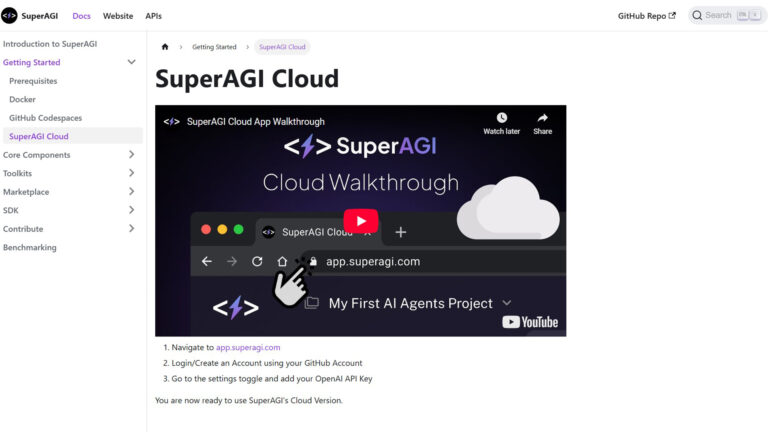 AI Agent Development Platform | SuperAGI Cloud | AllAiWebsite