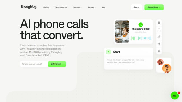 AI Phone Agents | Thoughtly | AllAiWebsite