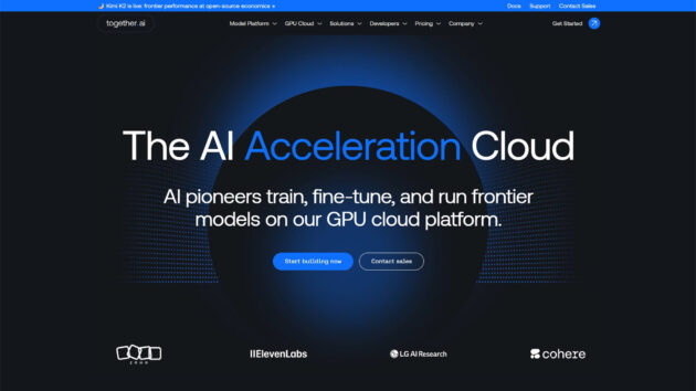 Generative AI Cloud Platform | Together AI | AllAiWebsite