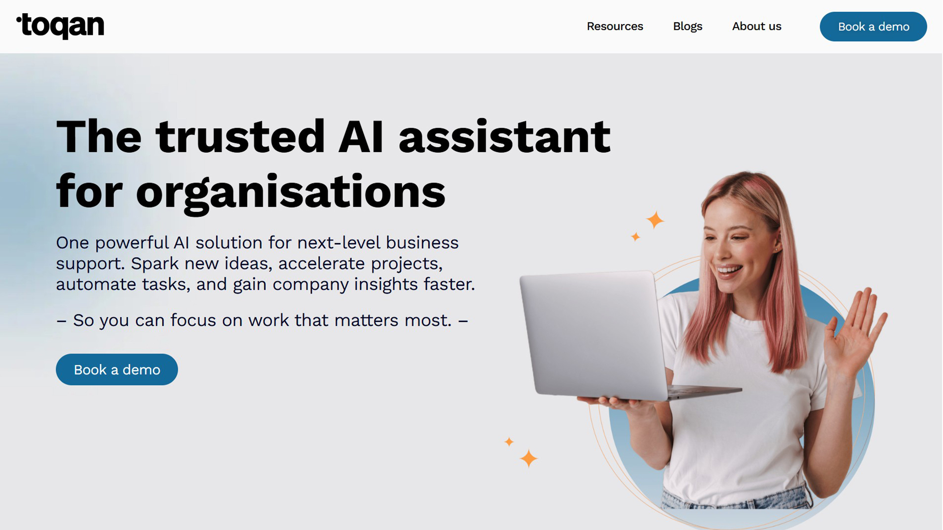 AI Assistant For Business | Toqan | AllAiWebsite