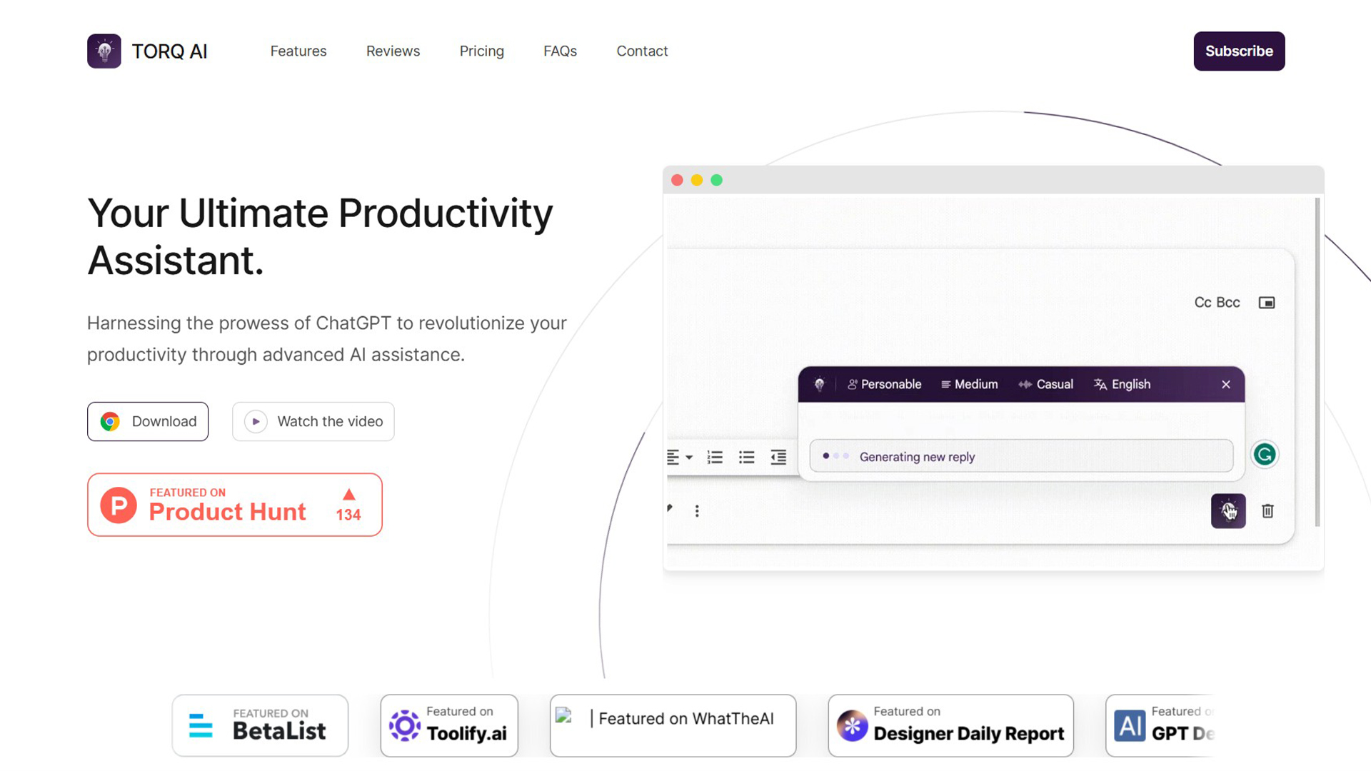AI Writing Assistant | Torq AI | AllAiWebsite