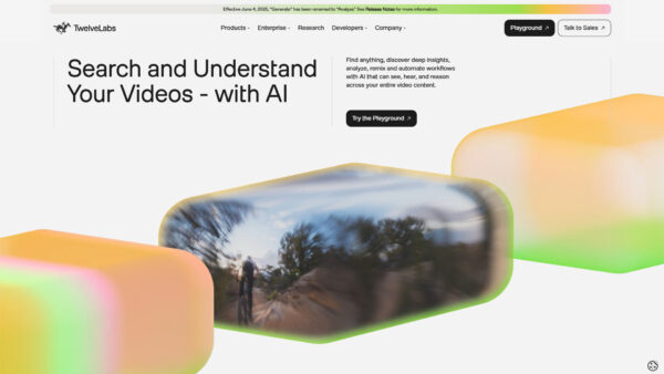 Twelve Labs | AI Tools Directory [Discover Top AI Tools in 2026]