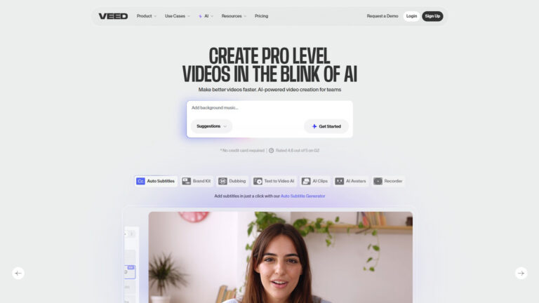 AI Video Production Studio | Veed.io | AllAiWebsite