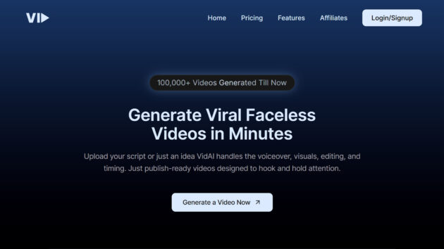 AI Video Generation Platform | Vid.AI | AllAiWebsite