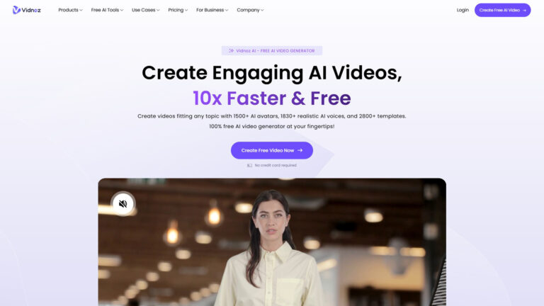 AI Video Generation | Vidnoz | AllAiWebsite