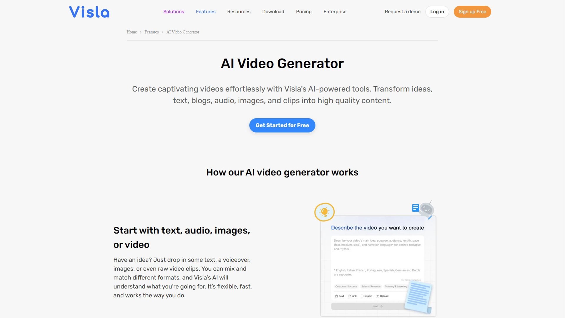 AI Video Generator | Visla | AllAiWebsite