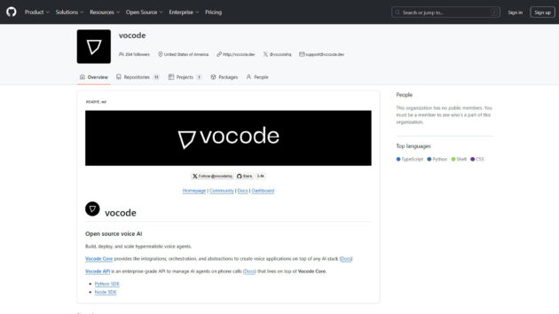 Voice AI Development | Vocode | AllAiWebsite