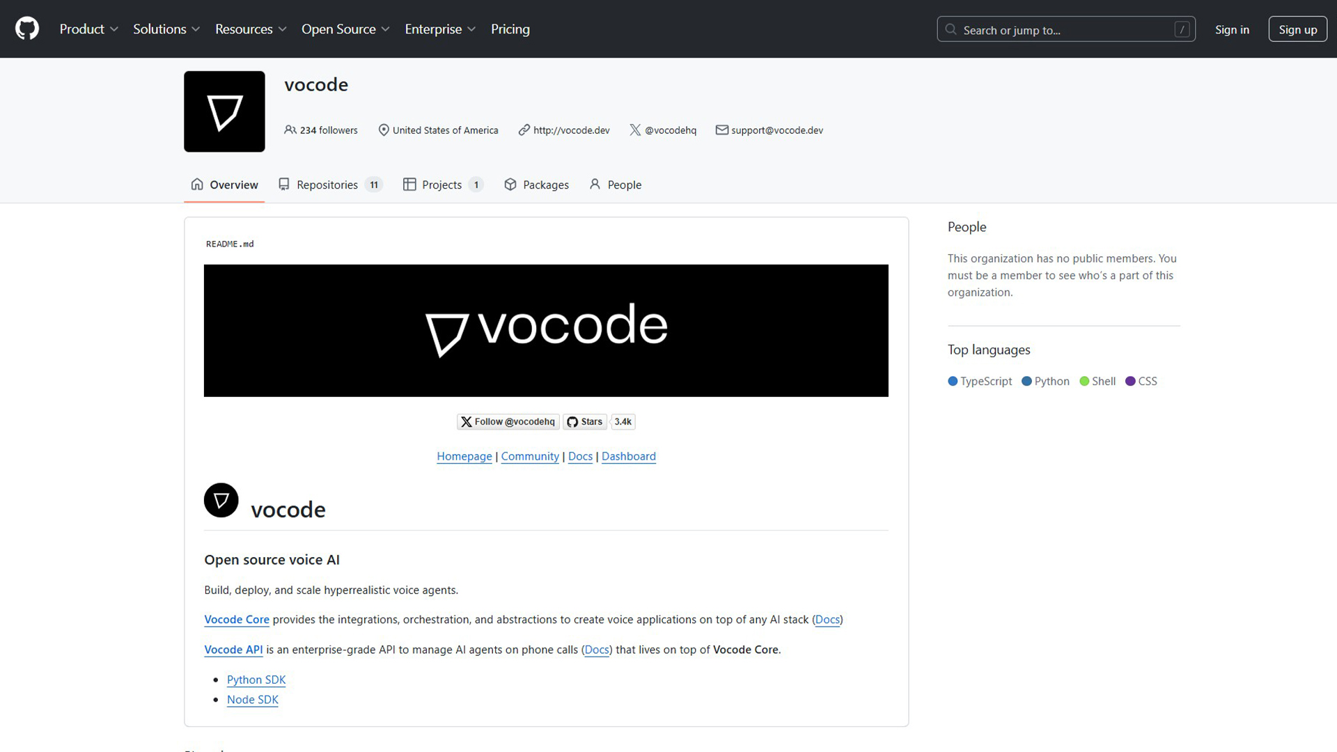 Voice AI Development | Vocode | AllAiWebsite