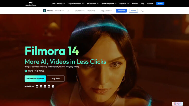 AI Video Editor | Wondershare Filmora | AllAiWebsite