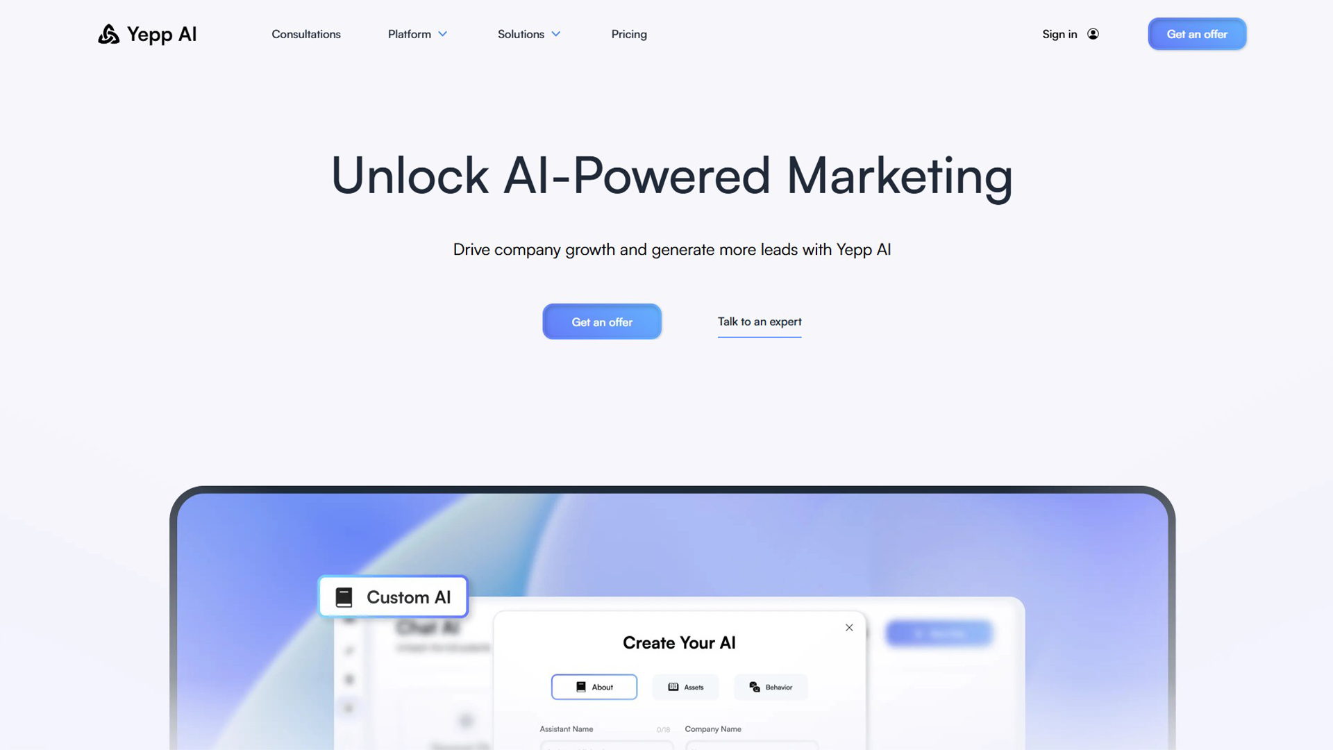 AI Marketing Platform | Yepp AI | AllAiWebsite