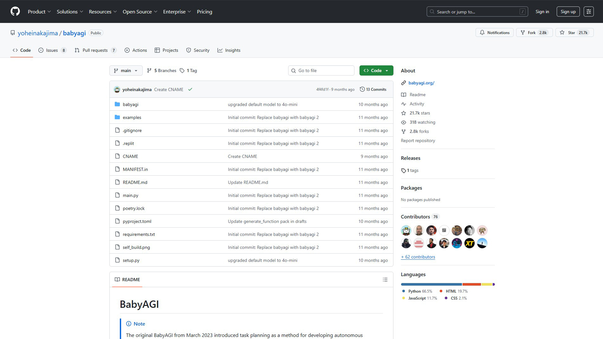 Autonomous task management | BabyAGI | AllAIWebsite