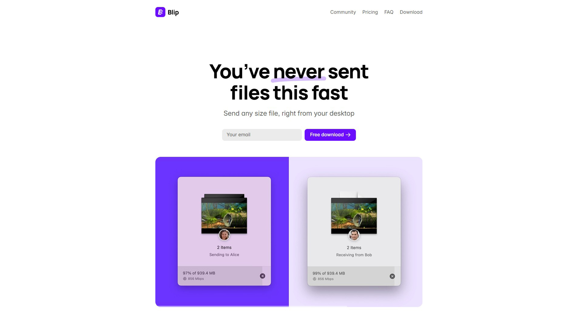 File sharing tool | Blip | AllAiWebsite
