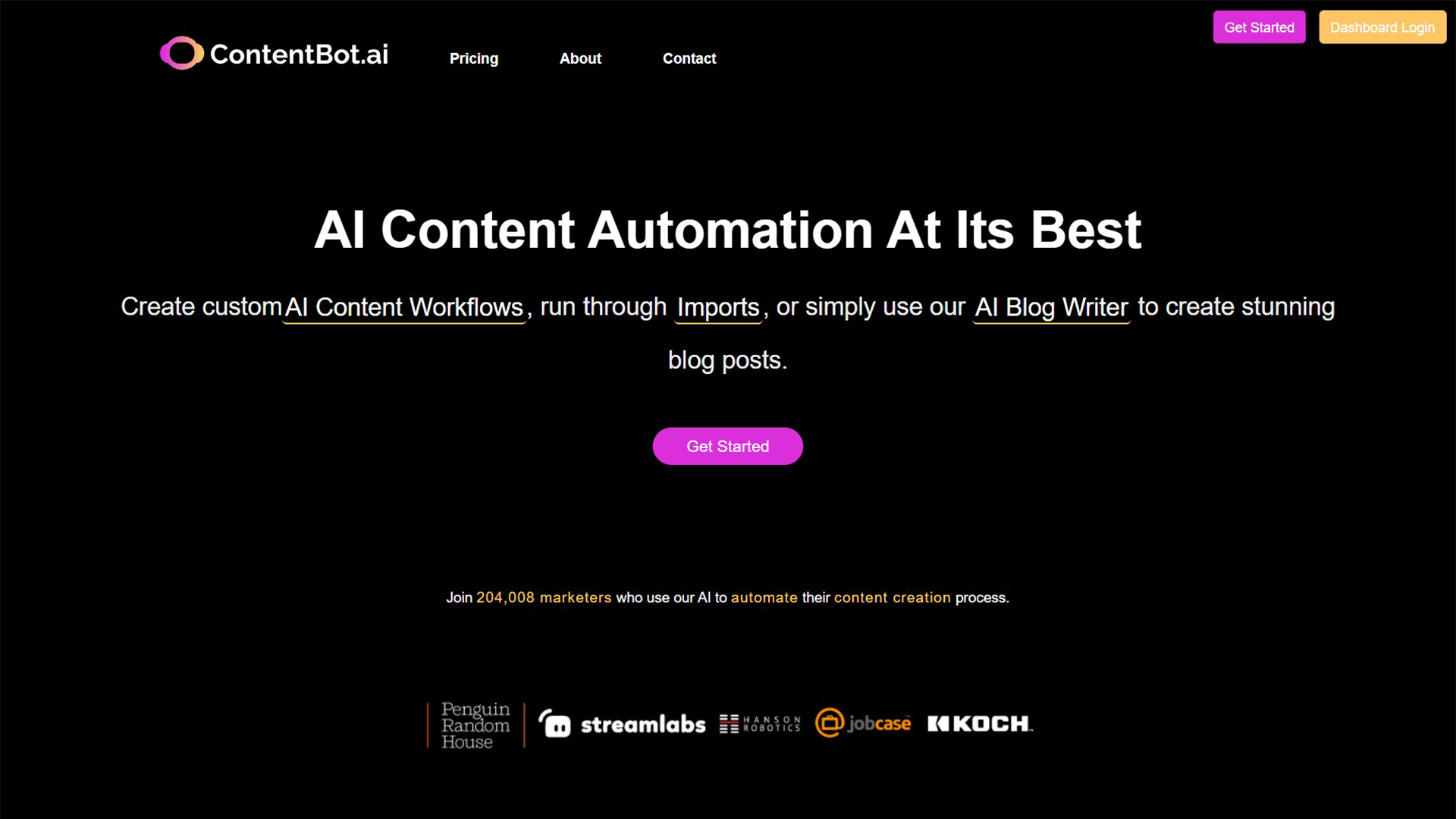 AI content automation | ContentBot | AllAIWebsite