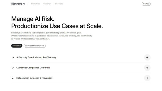 AI risk management | Dynamo | AllAiWebsite