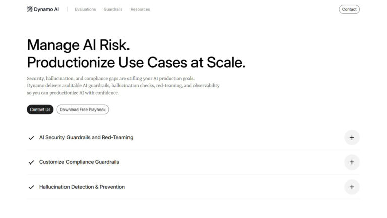AI risk management | Dynamo | AllAiWebsite