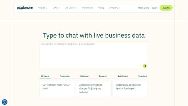 AI Market intelligence | Explorium MCP Playground | AllAiWebsite