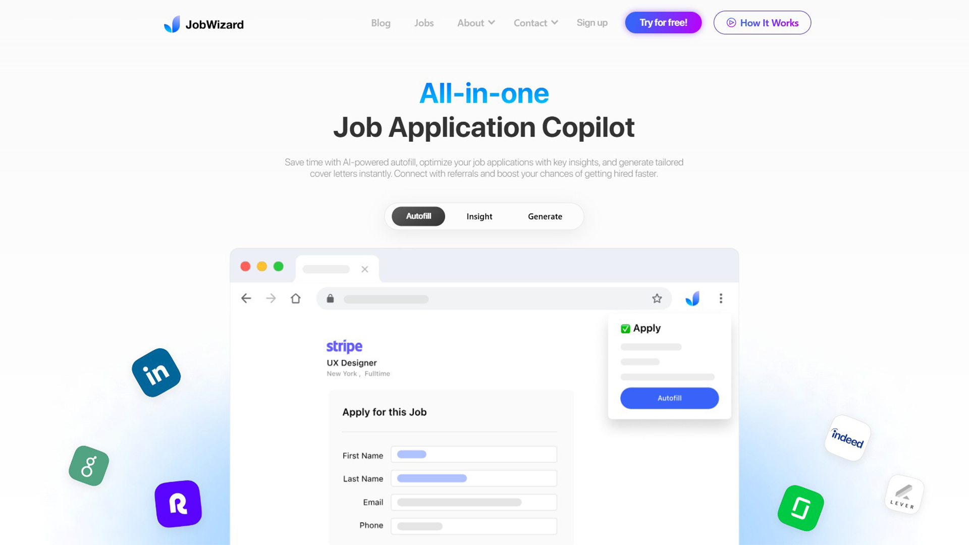 AI job search | JobWizard | AllAiWebsite