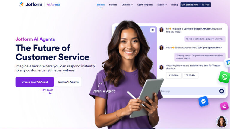 AI customer service | Jotform AI Agents | AllAiWebsite