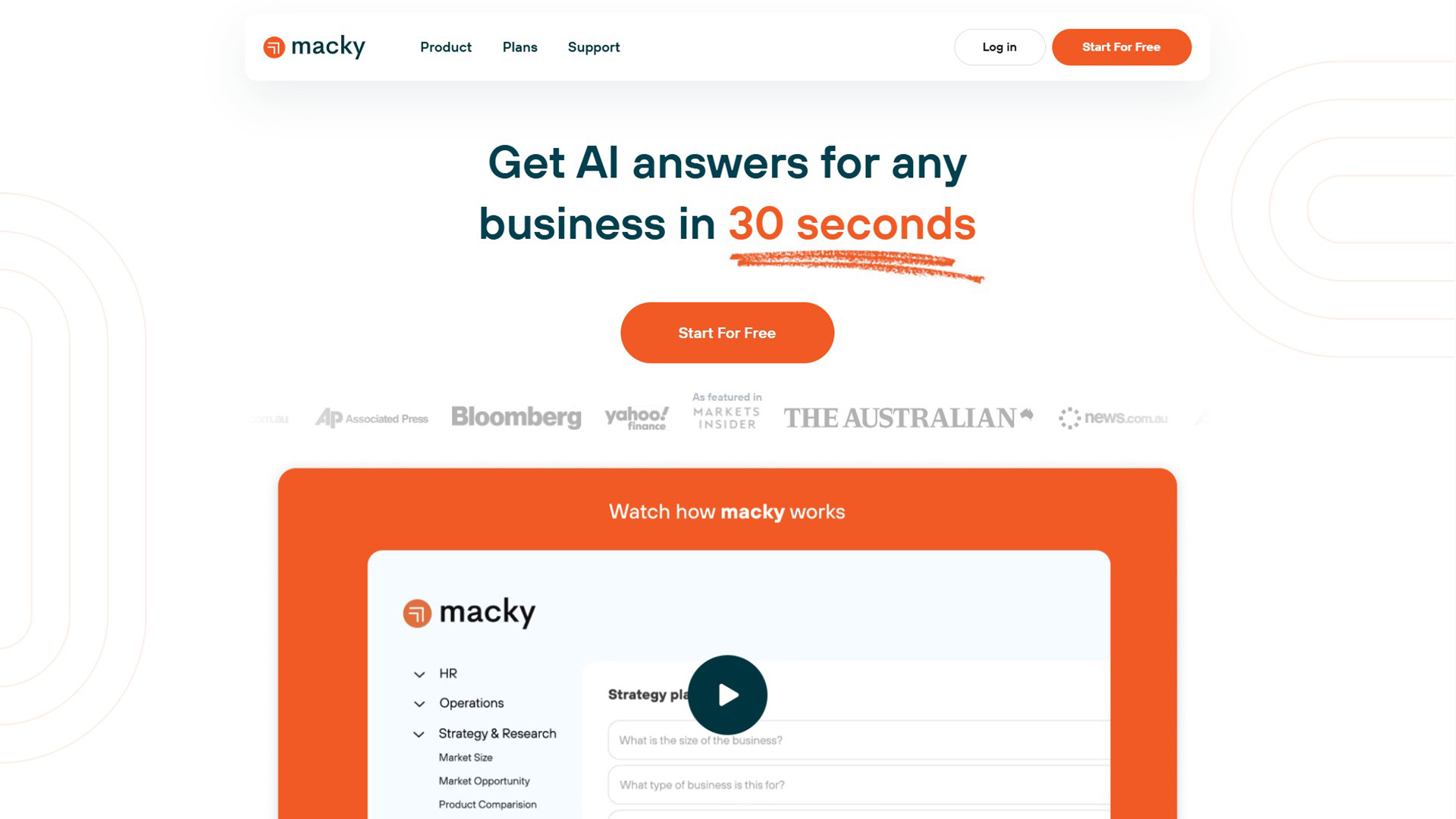 AI for business | Macky | AllAiWebsite