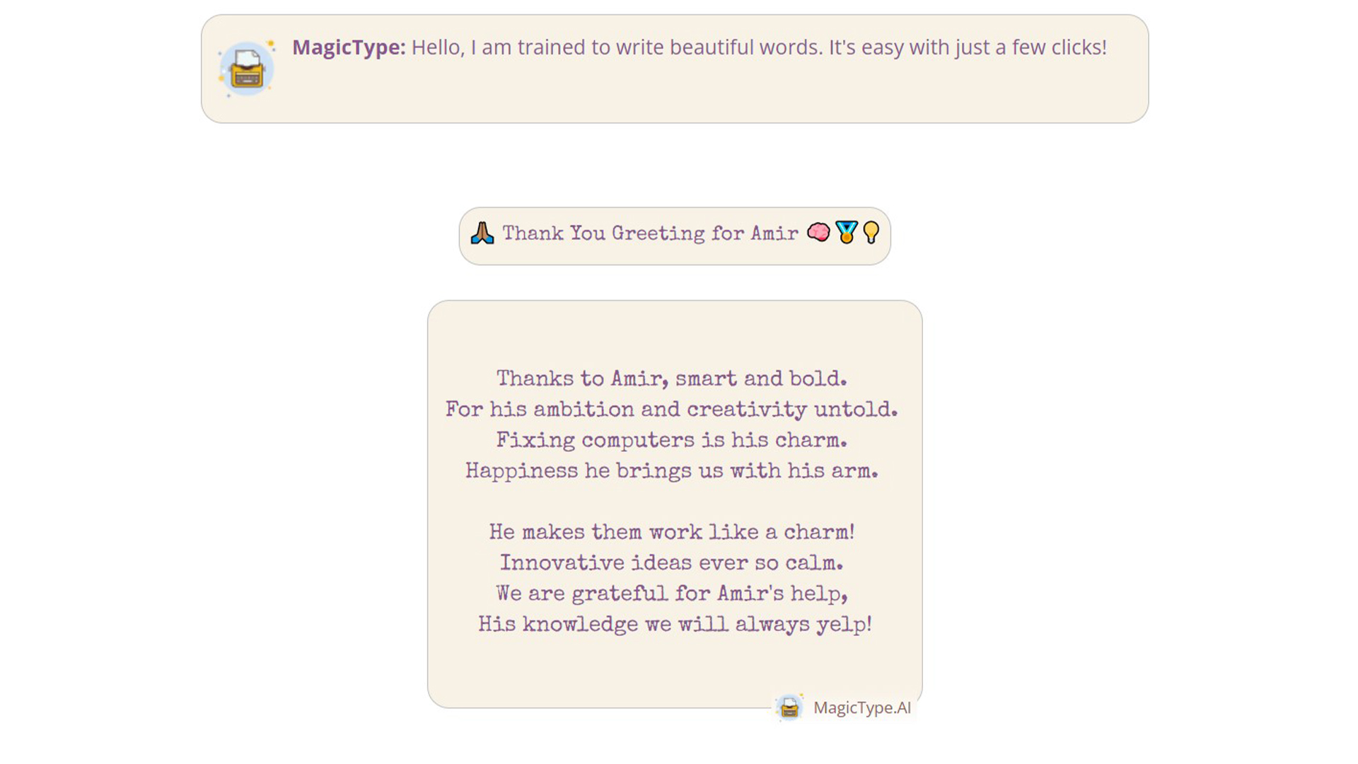 AI writing tool | MagicType AI | AllAIWebsite