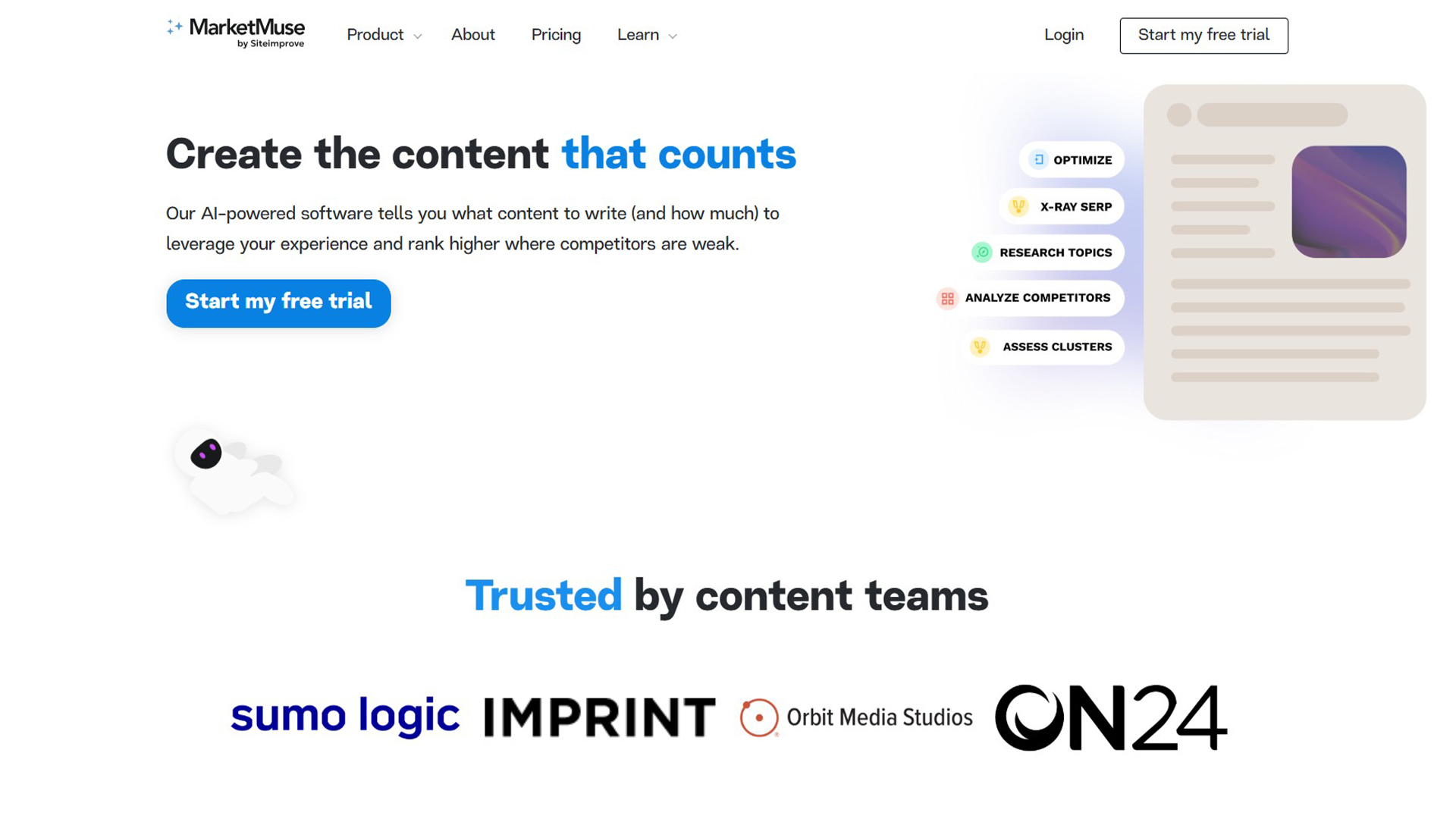 Content marketing | MarketMuse | AllAiWebsite