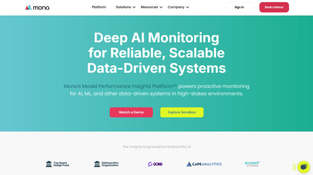 AI monitoring | Mona Labs | AllAiWebsite