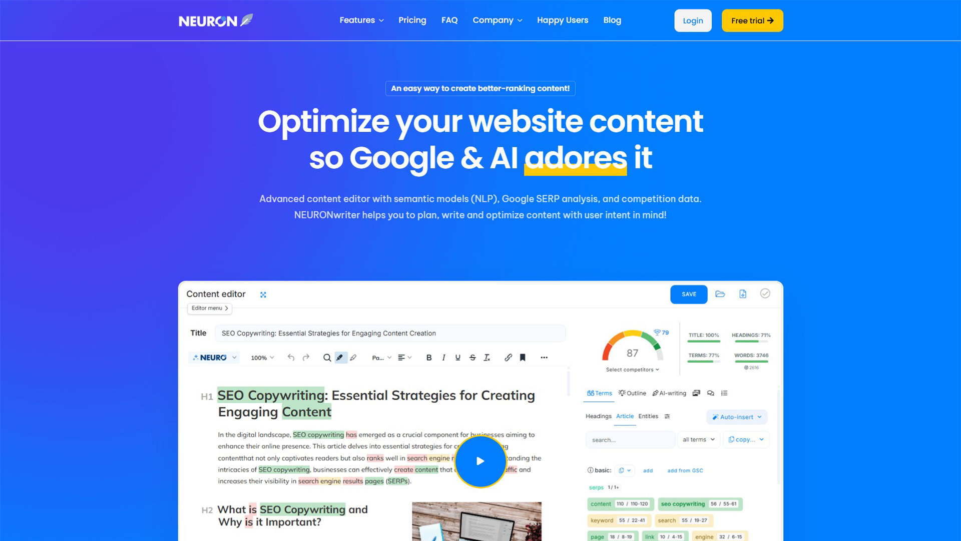 AI SEO tool | NeuronWriter | AllAIWebsite