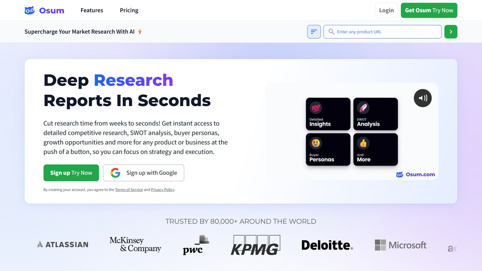 market research | Osum | AllAIWebsite