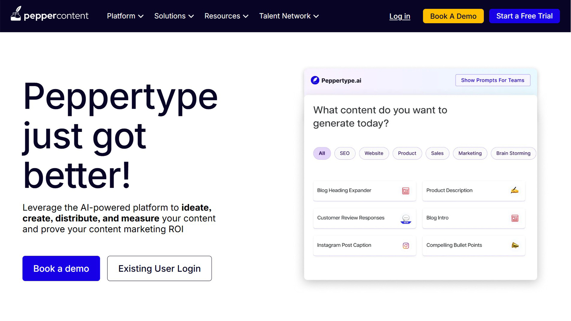 AI writing assistant | Peppertype.ai | AllAiWebsite