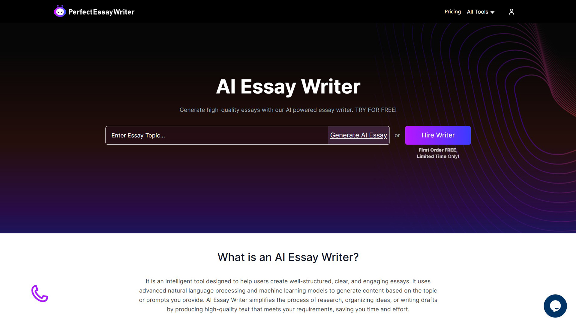 AI essay writer | PerfectEssayWriter | AllAIWebsite