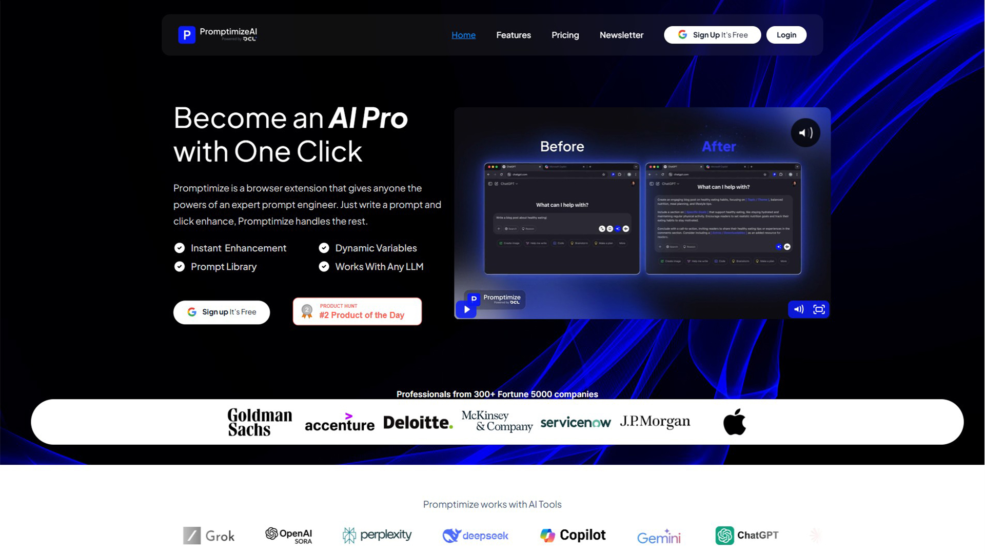 AI prompt engineer | Promptimize | AllAiWebsite