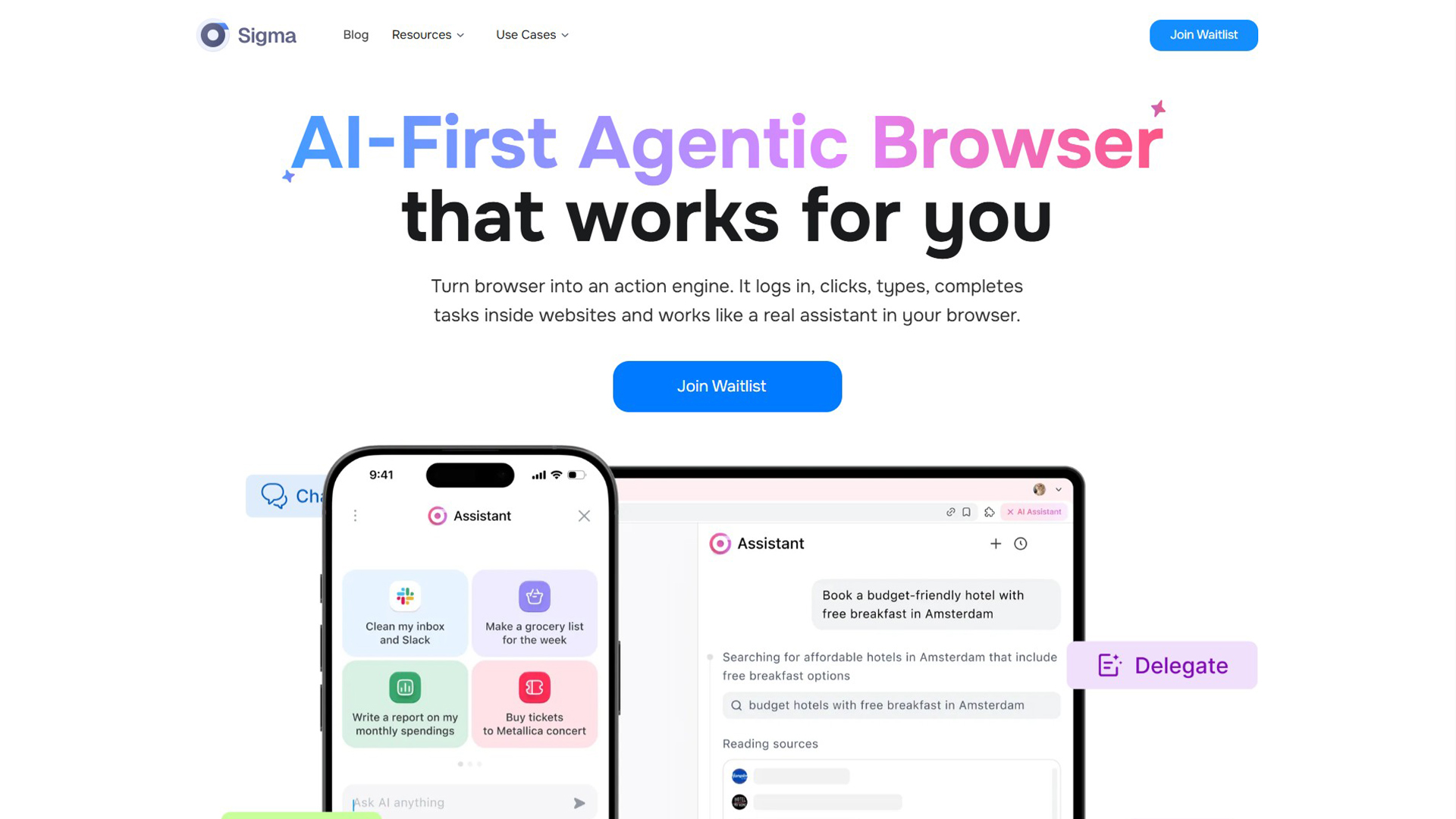 AI browser | Sigma AI Browser | AllAIWebsite
