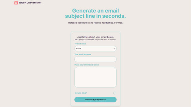 Subject Line Generator | AI Tools Directory [Discover Top AI Tools in 2026]
