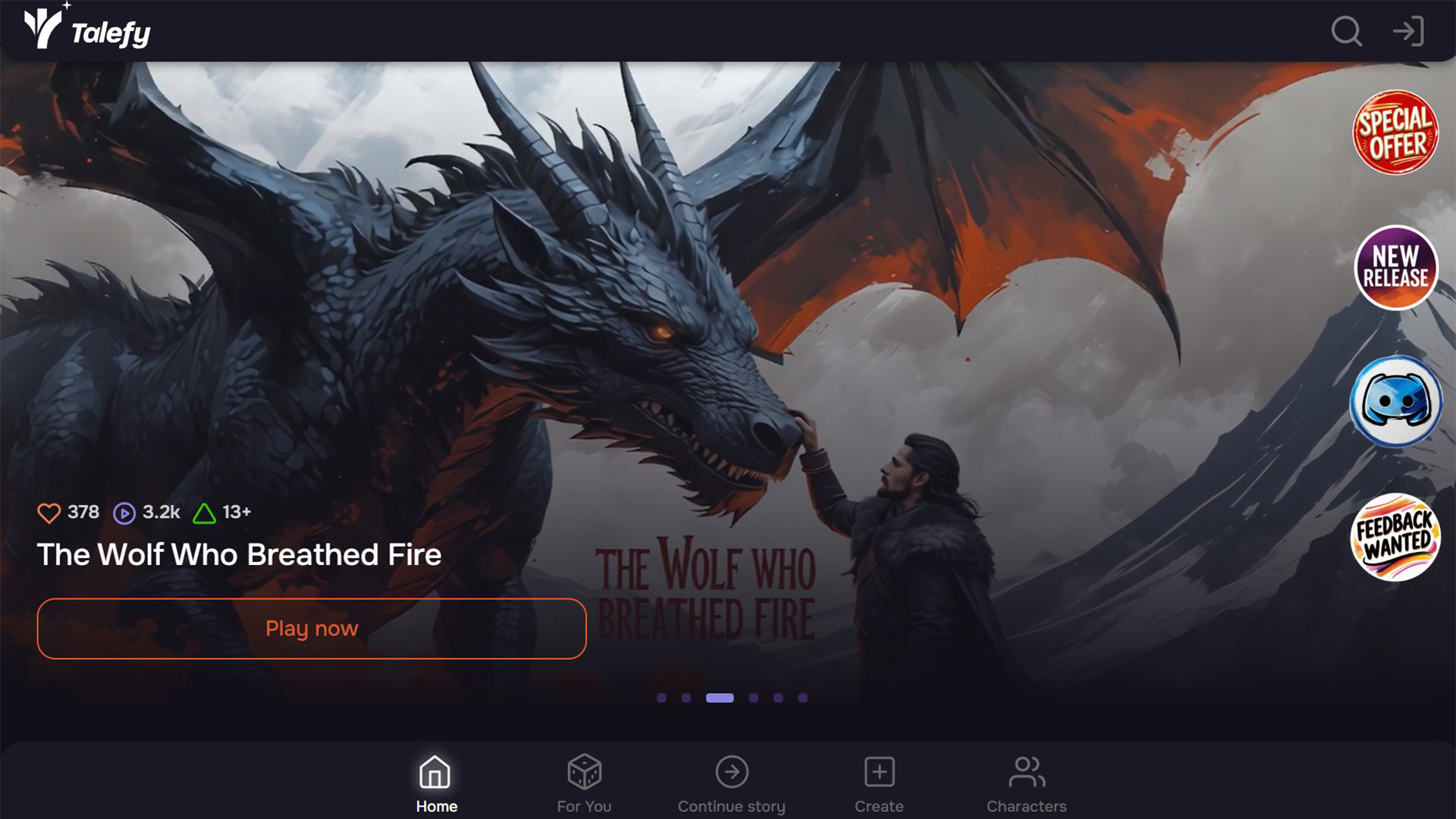 AI Story Generator | Talefy | AllAIWebsite