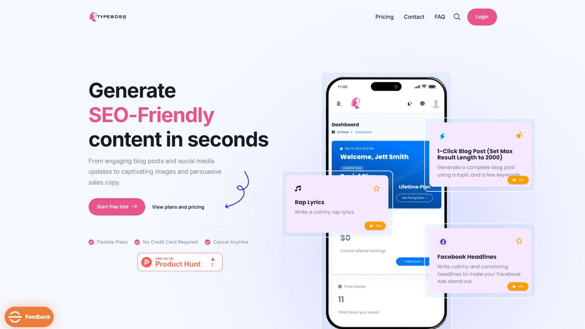 AI Writing Assistant | Typeboss | AllAiWebsite