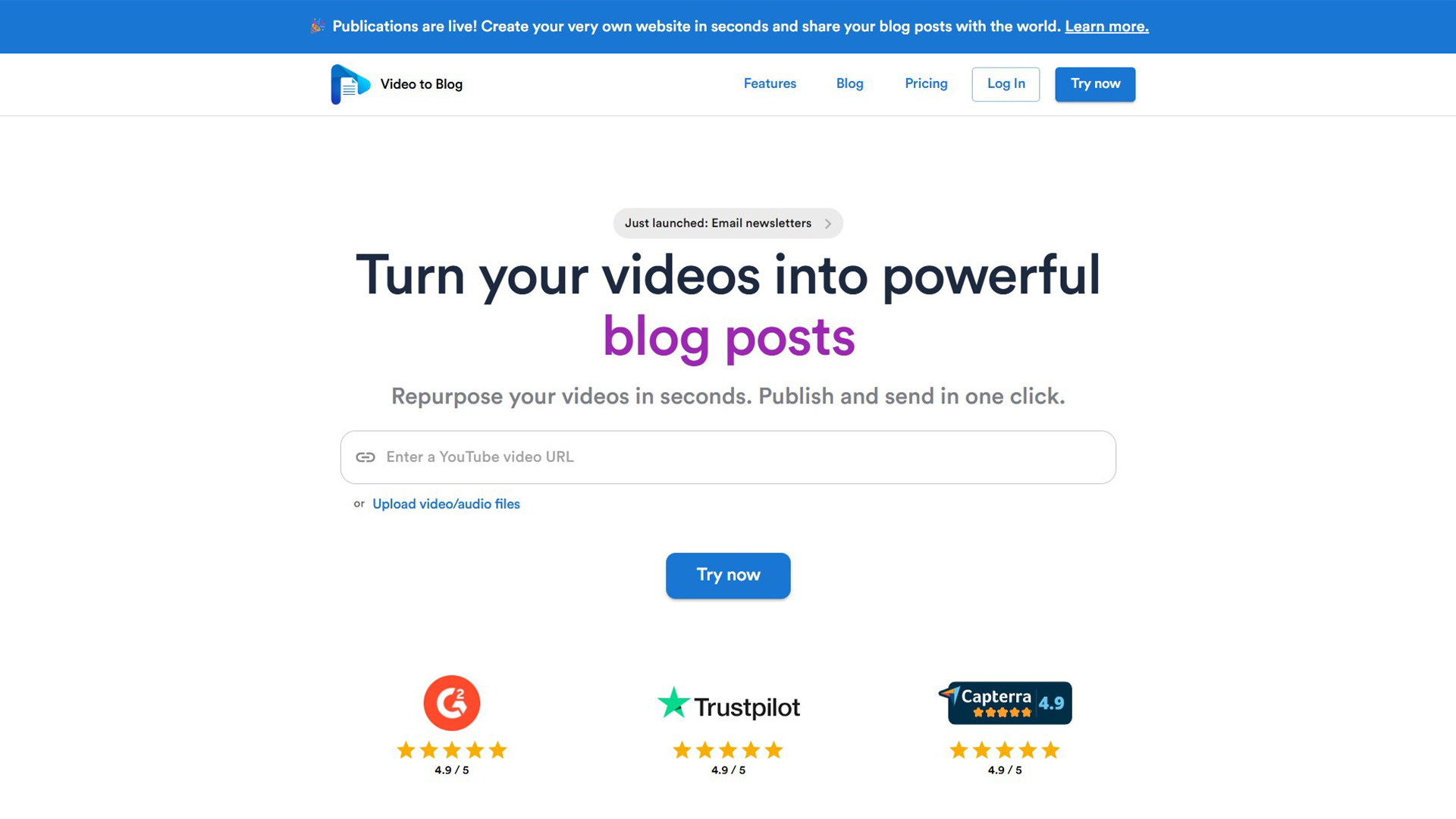 Video to blog post | Video to Blog | AllAiWebsite