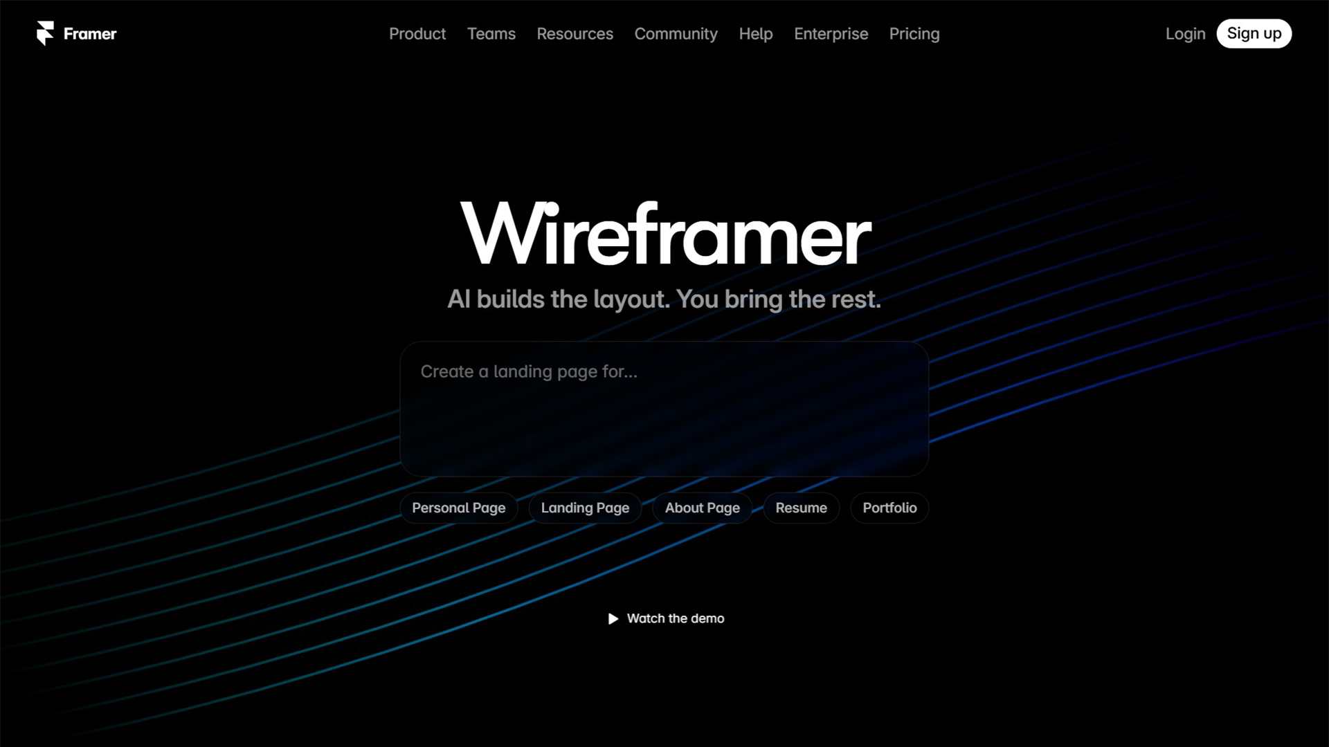 AI Wireframing Tool | Wireframer AI | AllAIWebsite