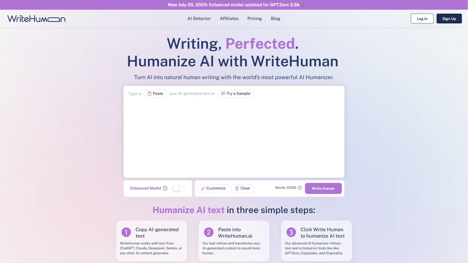 AI humanizer | WriteHuman | AllAIWebsite