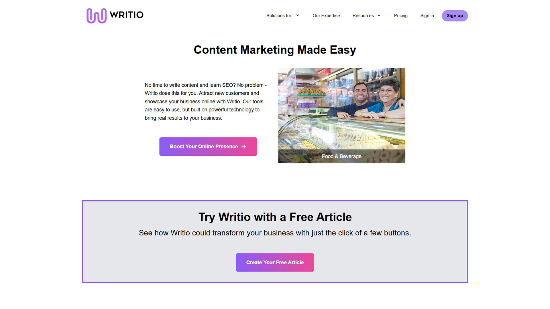 Content Marketing | Writio | AllAiWebsite
