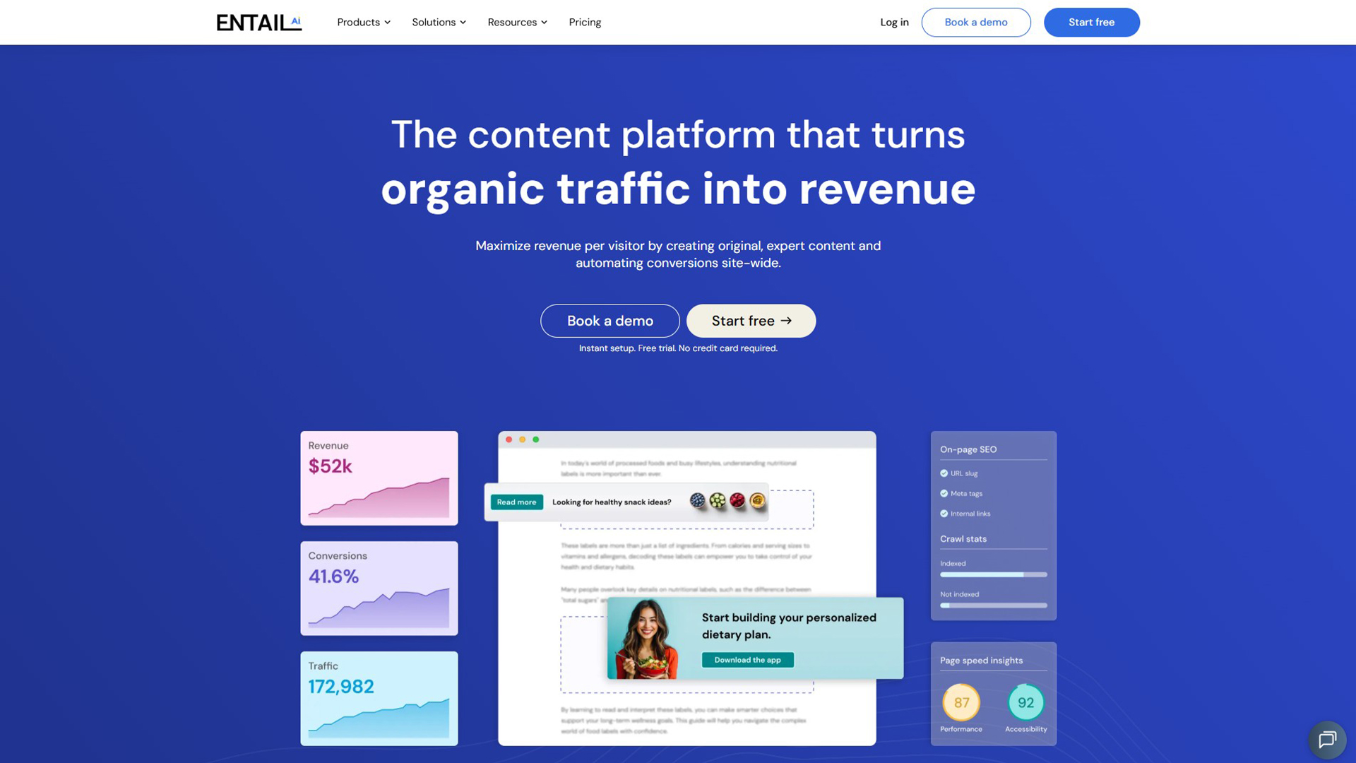 AI SEO tool | Entail AI | AllAiWebsite