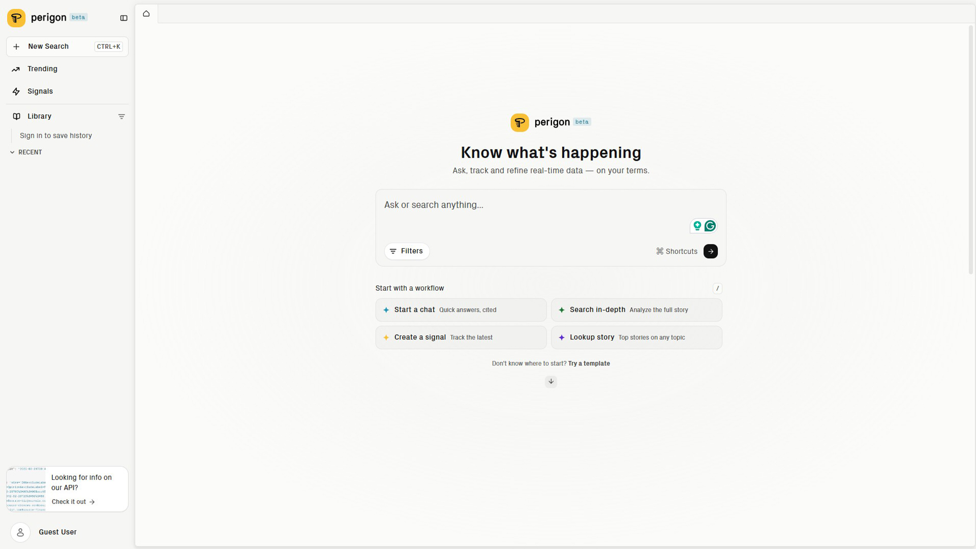 AI agent platform | Perigon | AllAiWebsite