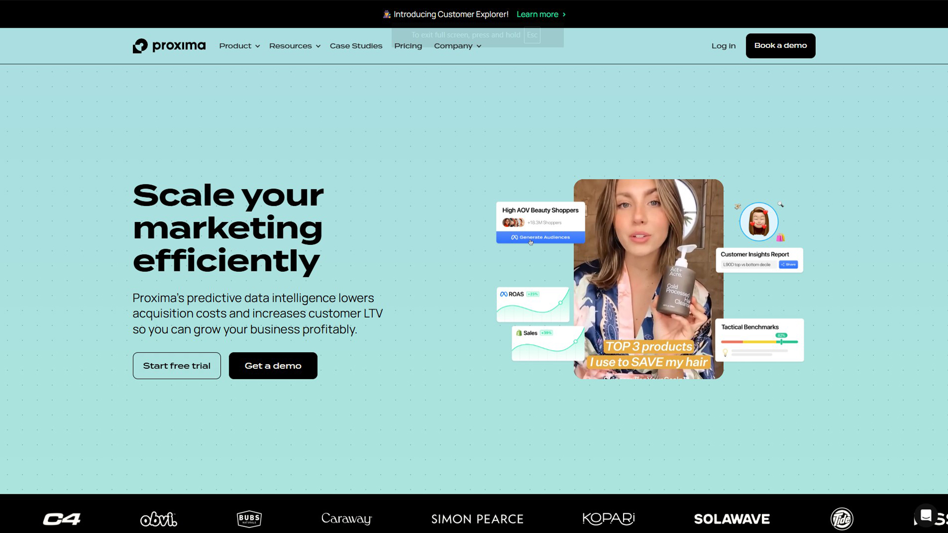 AI marketing platform | Proxima | AllAiWebsite