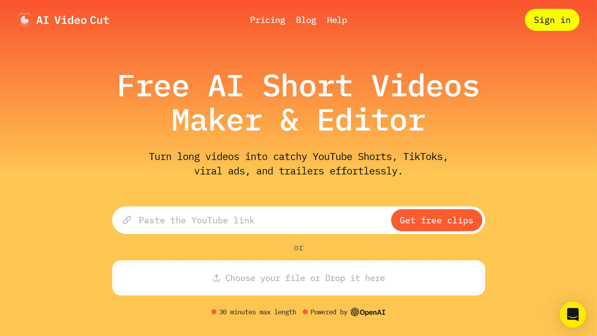 AI Video Cut | AllAiWebsite